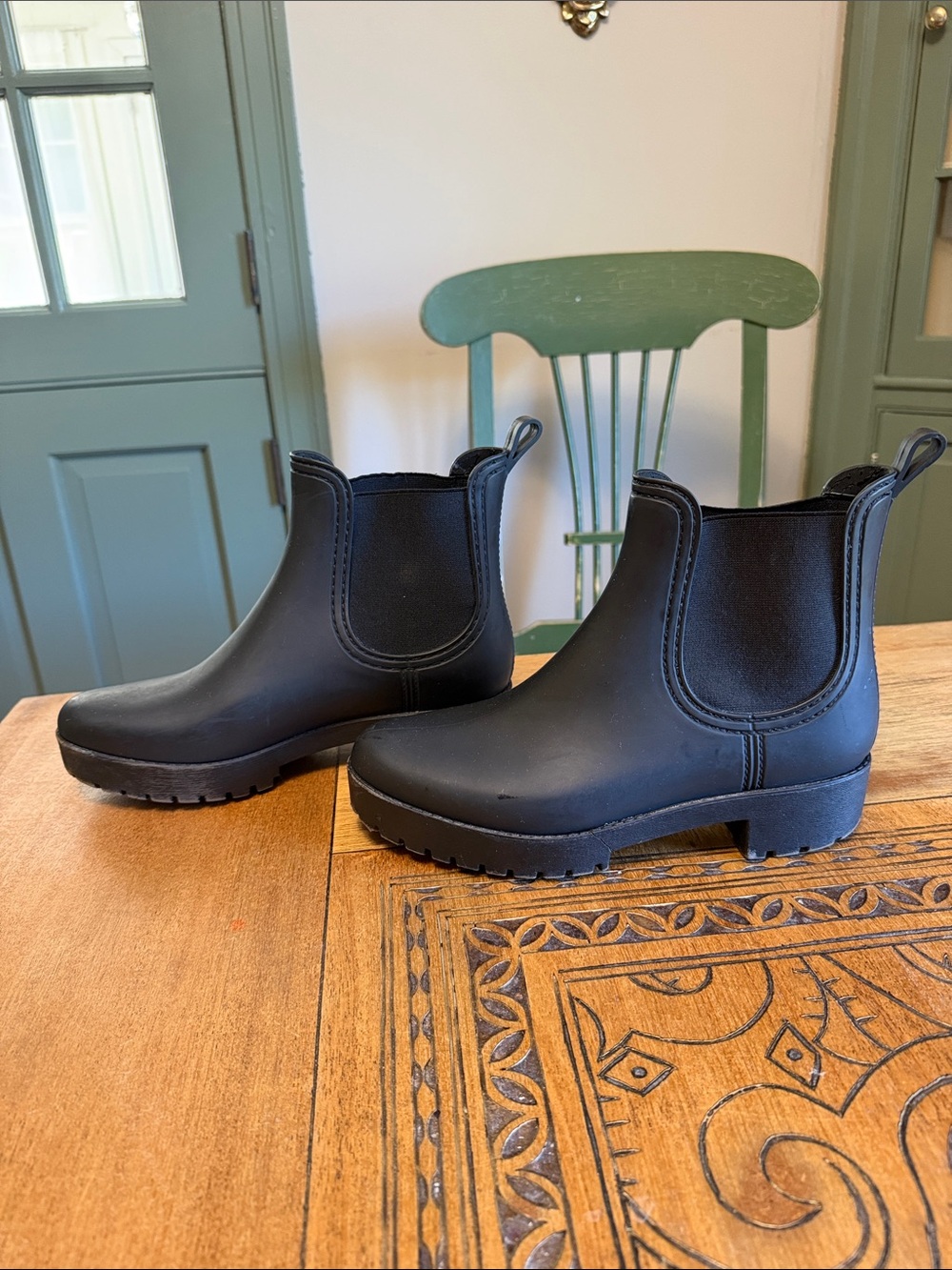 Jeffrey Campbell Kids Black Chelsea Rain Boots